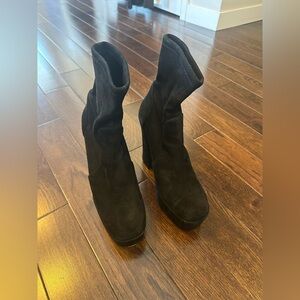 Stuart Weitzman Black Suede Women's Boots size 8